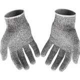 Cut Resistant Gloves - Gray, High Performance Level 5 Protection, Food Grade